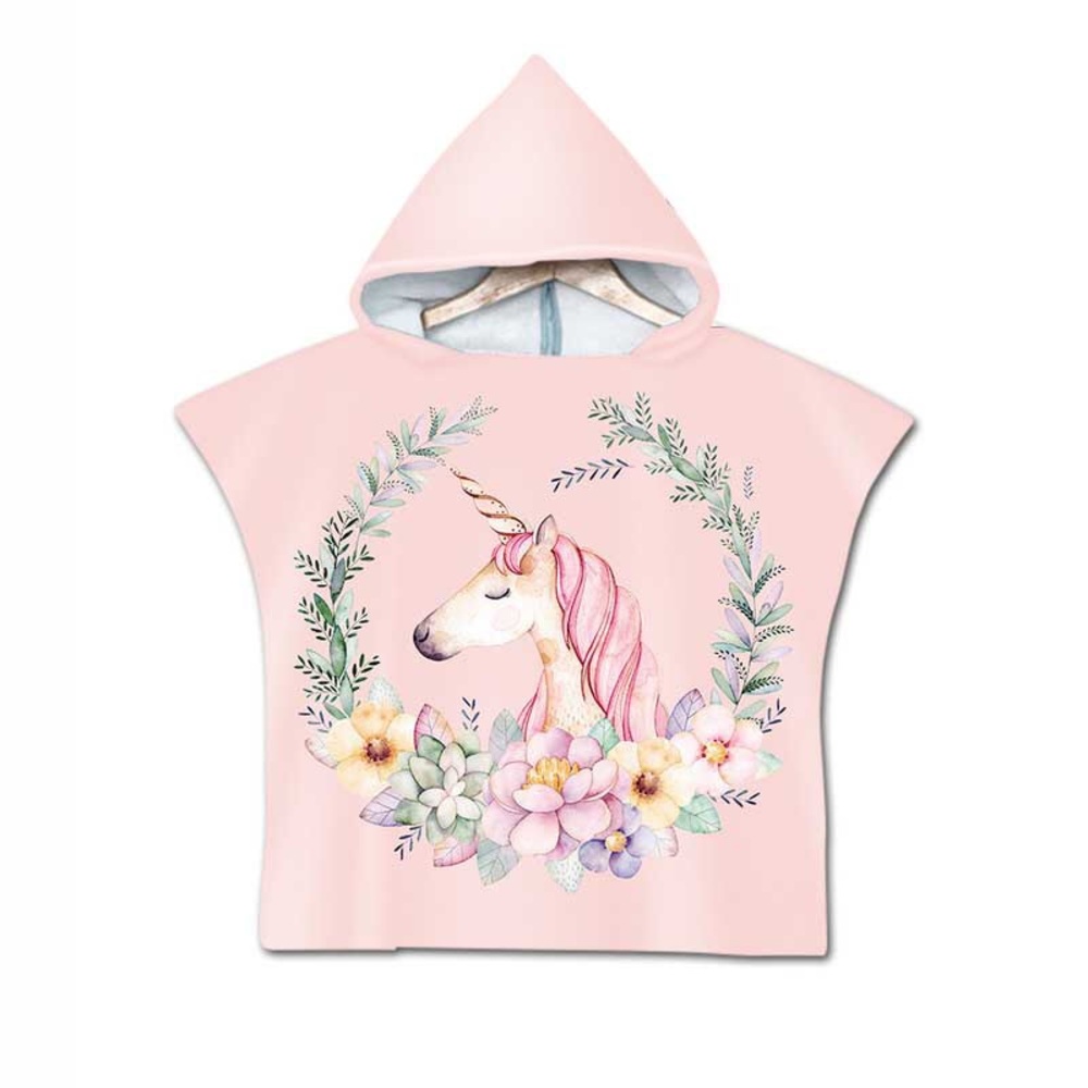 Pink Unicorn Hooded Children’s Towel
